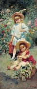 Konstantin Makovsky Children of the Artist, oil painting on canvas